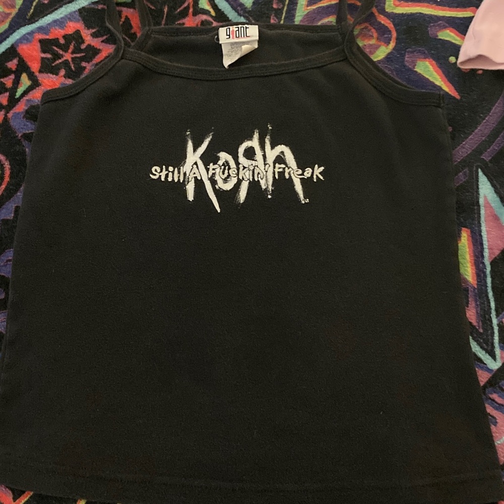 Korn Black Tank Top